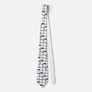 Black Grått och White Mönster Tie Slips