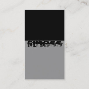 Black Grått Rand Fitness Sport Affärskort Visitkort