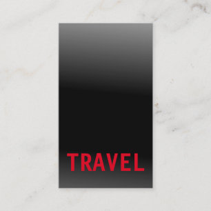 Black Grått Red Travel Agent Professionell Visitkort