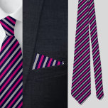 Black Grått Rosa Rand Abstrakt Mönster Slips<br><div class="desc">Black Grått Rosa Rand Abstrakt Mönster nacke slips.</div>