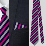 Black Grått Rosa Rand Abstrakt Mönster Slips<br><div class="desc">Black Grått Rosa Rand Abstrakt Mönster nacke slips.</div>
