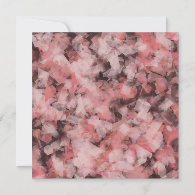 Black Grått Rosa White Modern Geometric Abstrakt Kort (Framsida)