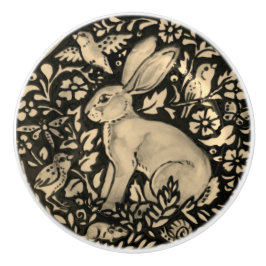 Black Grått Sepia Rabbit Bird Snigel Drawer Drut Knopp