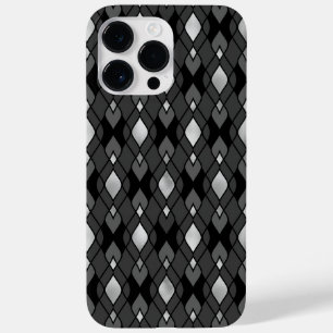 BLACK GRÅTT SILVER DIAMOND MÖNSTER