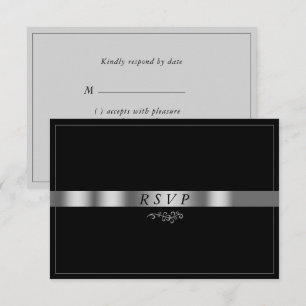 Black Grått Silver OSA kort