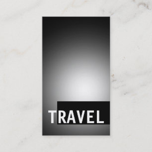 Black Grått Travel Agent Affärskort Visitkort