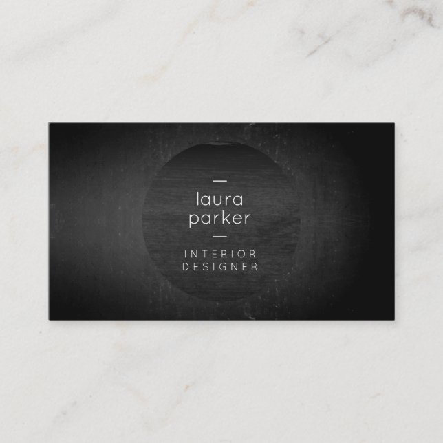 Black Grått Tutor Splatter Chalkboard Tutor Visitkort (Framsida)