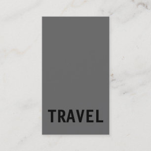 Black Grått White Travel Agent Affärskort Visitkort