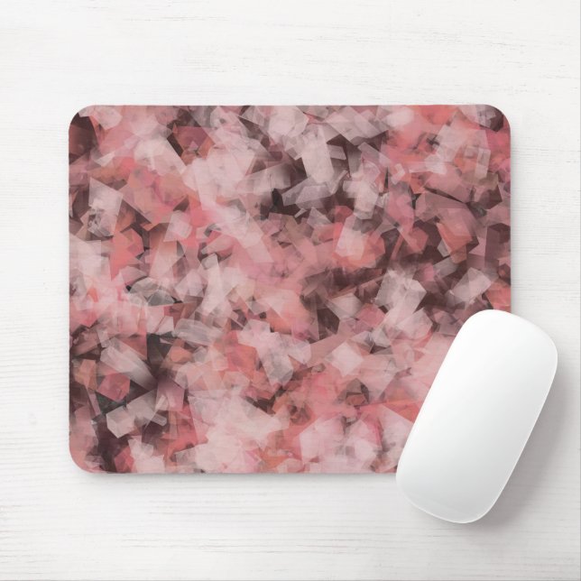 Black Gray Pink White Modern Geometric Abstract Musmatta (Med mus)