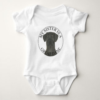 Black Great dane Big SIster T Shirt