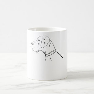 Black Great dane Hund Kaffemugg