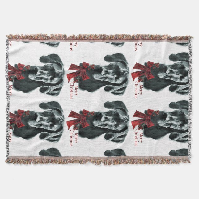 Black Great dane jul Filt (Framsidan)