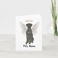 Black Great dane Sympathy Memorial