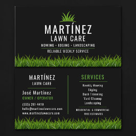 Black & Green Lawn Care Landscaping  Visitkort