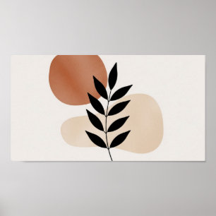 Black Gren Löv Wall Art Poster
