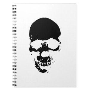 Black Grim Reaper Skull Anteckningsbok