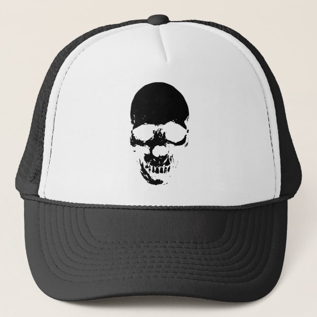 Black Grim Reaper Skull Keps (Framsida)