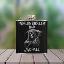 Black Grim Reaper World's Ghoulest Coolest Pappa