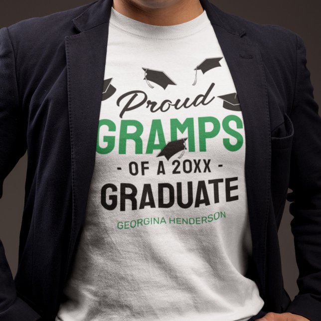 Black Grönt Proud Gramps 2025 Student T Shirt (Skapare uppladdad)