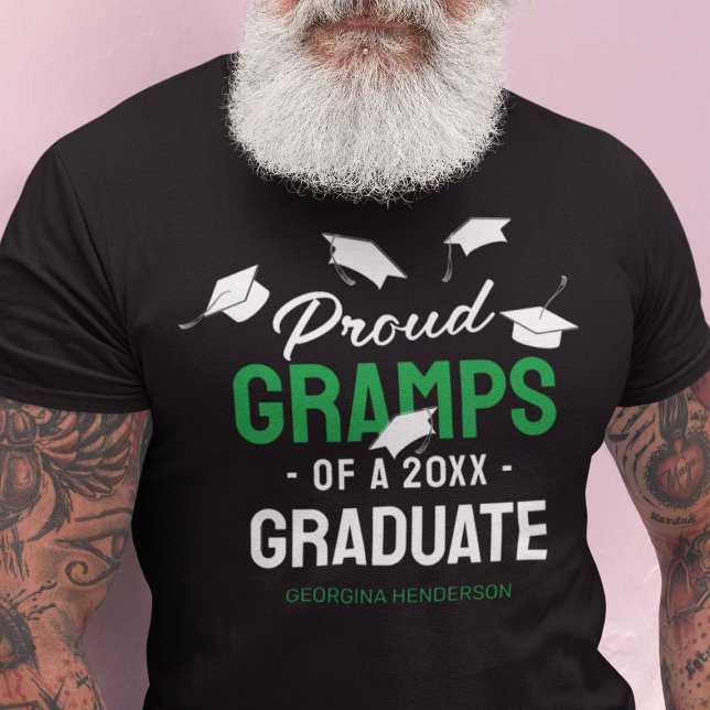 Black Grönt Proud Gramps 2025 Student T Shirt (Skapare uppladdad)
