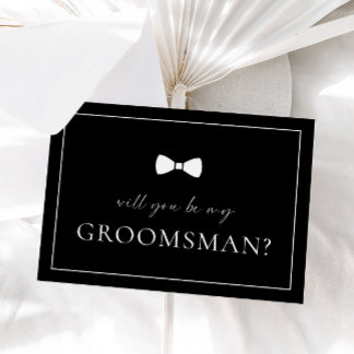 Black Groomsman Frieri kort
