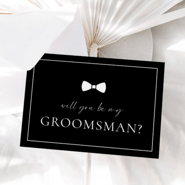 Black Groomsman Frieri kort (Skapare uppladdad)
