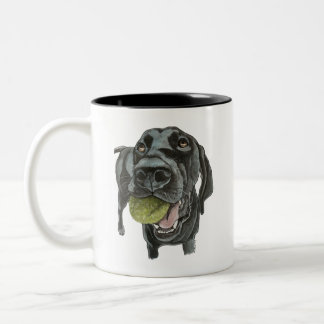 Black GSP tennis boll mugg