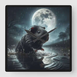 Black Guinea gris klocka