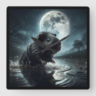 Black Guinea gris klocka