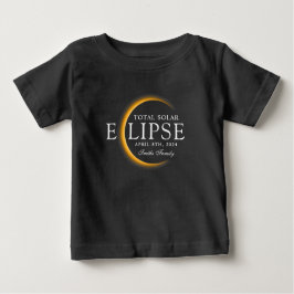 Black & Guld 2024 Texas Total Solar Eclipse Family T Shirt