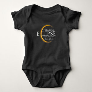 Black & Guld 2024 Texas Total Solar Eclipse Family T Shirt