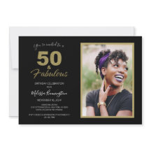 Black Guld 50 och Fabulous Födelsedagsfest Photo