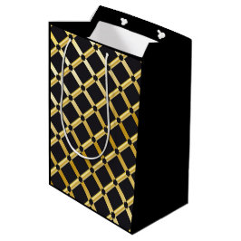 Black & Guld Arabesque Gift Bag