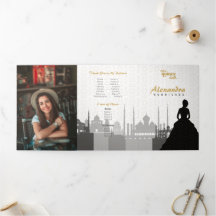 Black & Guld Arabian Quinceañera Photo