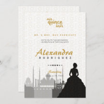 Black & Guld Arabian Quinceañera Photo