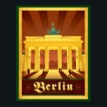 Black & Guld Art Deco Berlin Poster<br><div class="desc">Black & Guld Art Deco Berlin Poster</div>