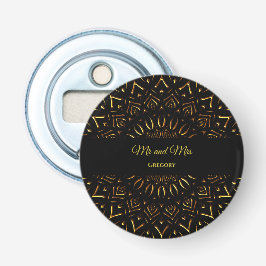 Black guld art deco traditionell lyxmanala flasköppnare