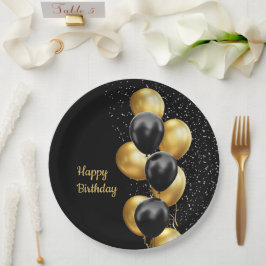 Black Guld Balloon Chic