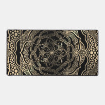 Black & Guld Blommigt Mandala BeSnygg Snyggt Chic