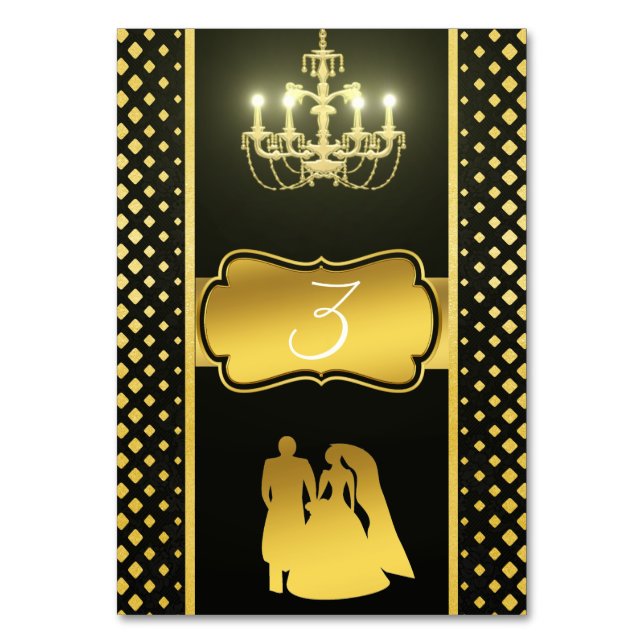 Black guld bordsnummer (Framsidan)