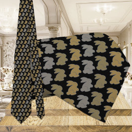 Black & Guld Bunny Rabbit Slips