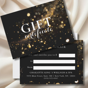 BLACK GULD BUSINESS GIFT CERTIFICATE
