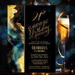 Black Guld Celestial Surprise 21:a födelsedagen Pa Inbjudningar<br><div class="desc">Den här contemporaryns kallelse är perfekt för en 21-årsdag party. Den innehåller textmallar som är enkla att använda och som gör det enkelt att anpassa inbjudan. Du kan välja mellan olika pappra typer och stilar i hörnet för att lägga till en unik beröring till inbjudningarna.</div>