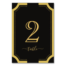 Black & guld Classic Elegant Copper Bröllop Bord