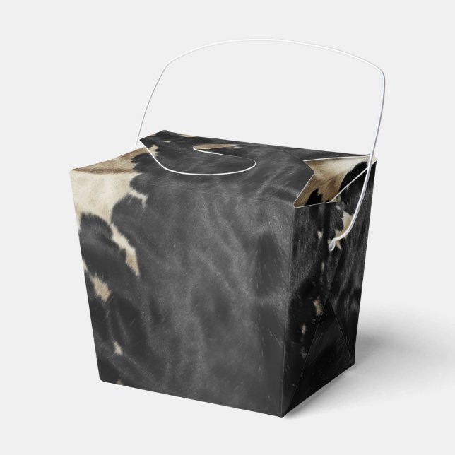 Black Guld Cream Western Cowhide Presentaskar (Framsidan Sidan)