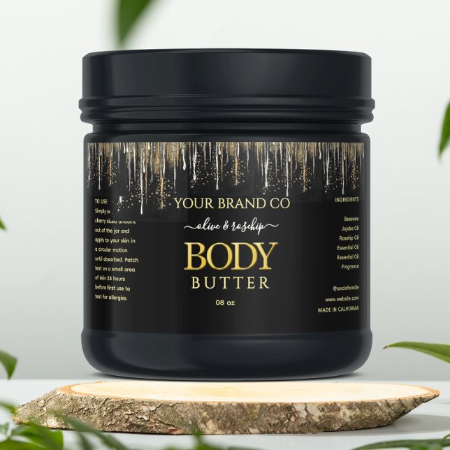 Black GULD DRIP Body Butter Fraktsedel (Skapare uppladdad)