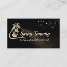 Black Guld Elegant Calligraphy Tan Spray