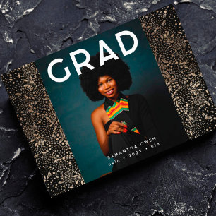 Black Guld Elegant Foil Botanicals Grad Photo Meddelande