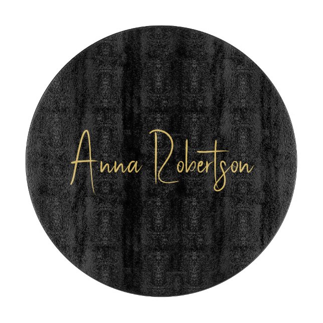 Black Guld Färg Professionell  Trendig Calligraphy (Framsidan)