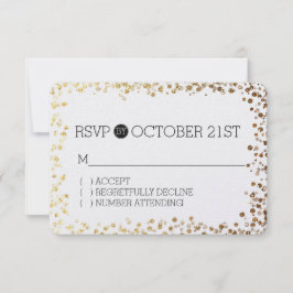 Black Guld Faux Glitter Bokeh OSA